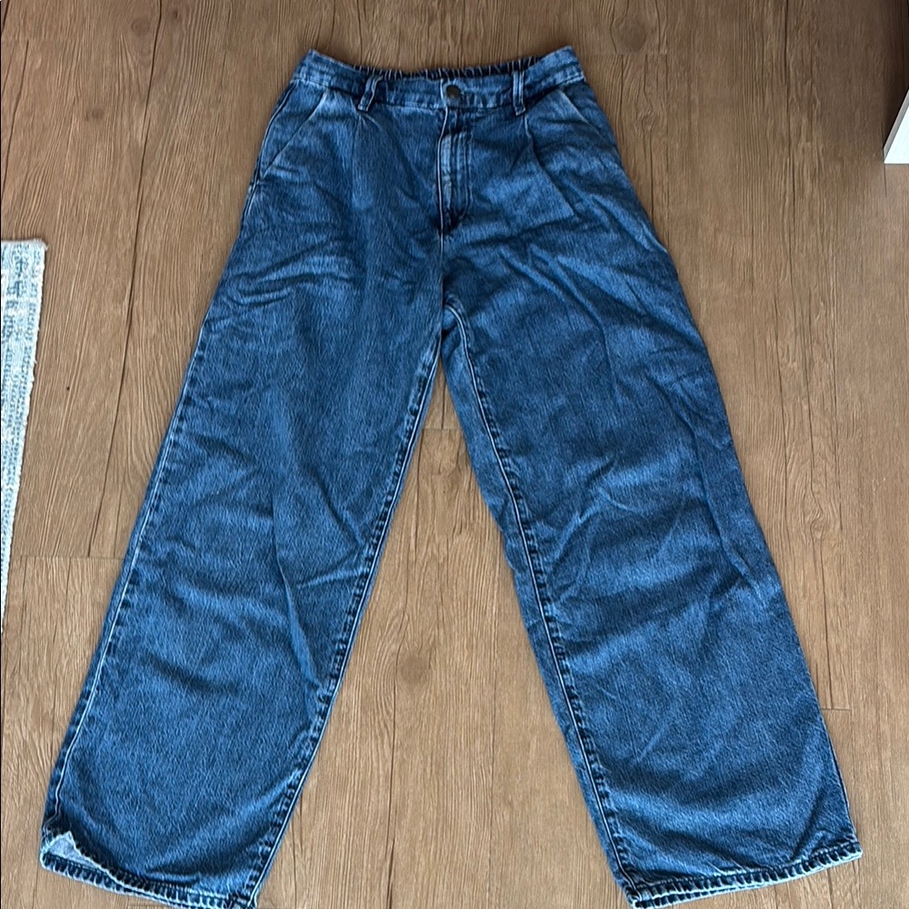 UNIQLO | Size XS Elastic Waistband Jeans Medium Dark Wash